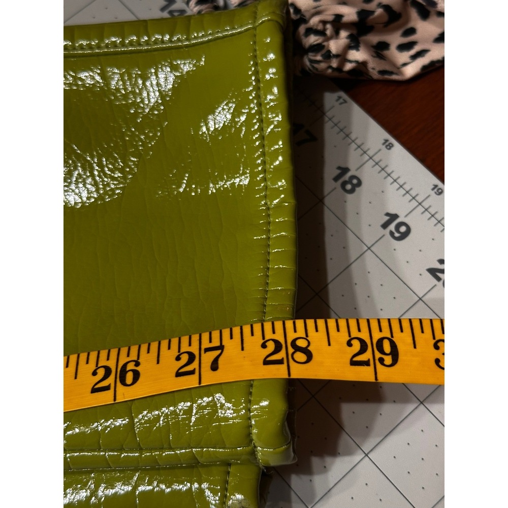 Simon Miller Women's Pants Size 25 Green Vinyl High Rise‎ Cropped - Picture 15 of 16